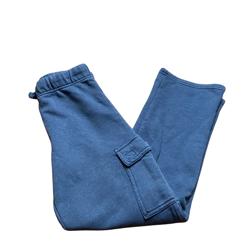 The Children’s Place Girls Blue Fleece Cargo Sweatpants Size 10/12